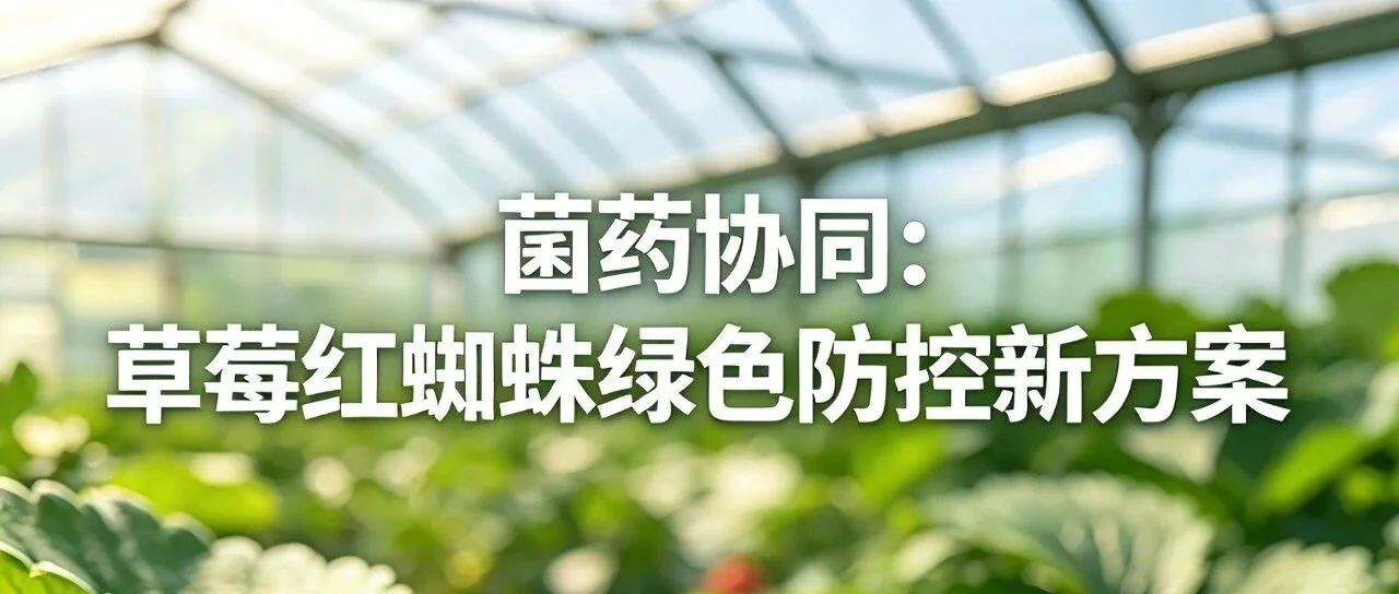 白僵菌复配减量化学农药，对草莓红蜘蛛防控效果究竟如何？